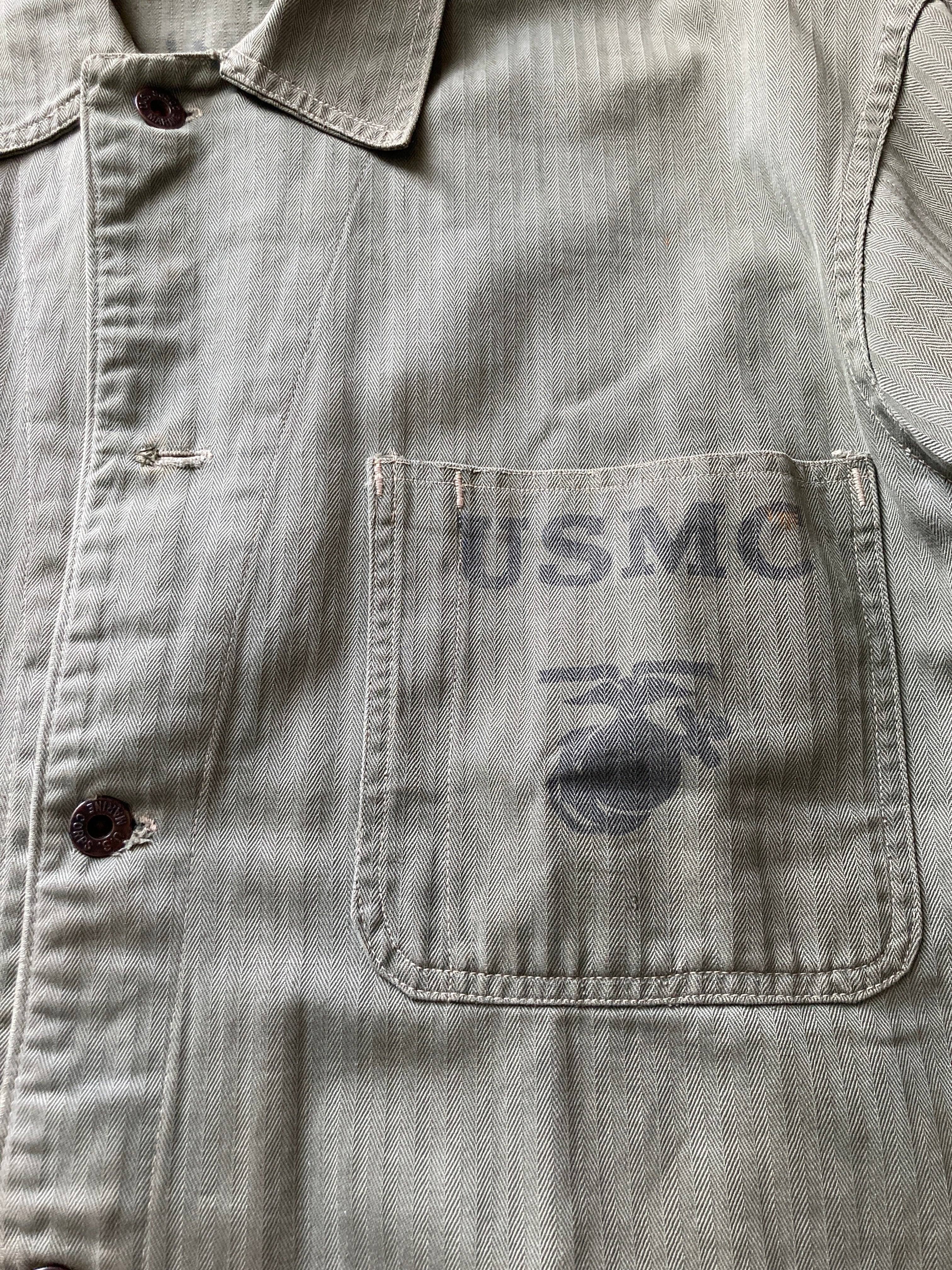 RRL/U.S.M.C HBT JACKET/カバーオール 月桂樹ボタン｜メンズ