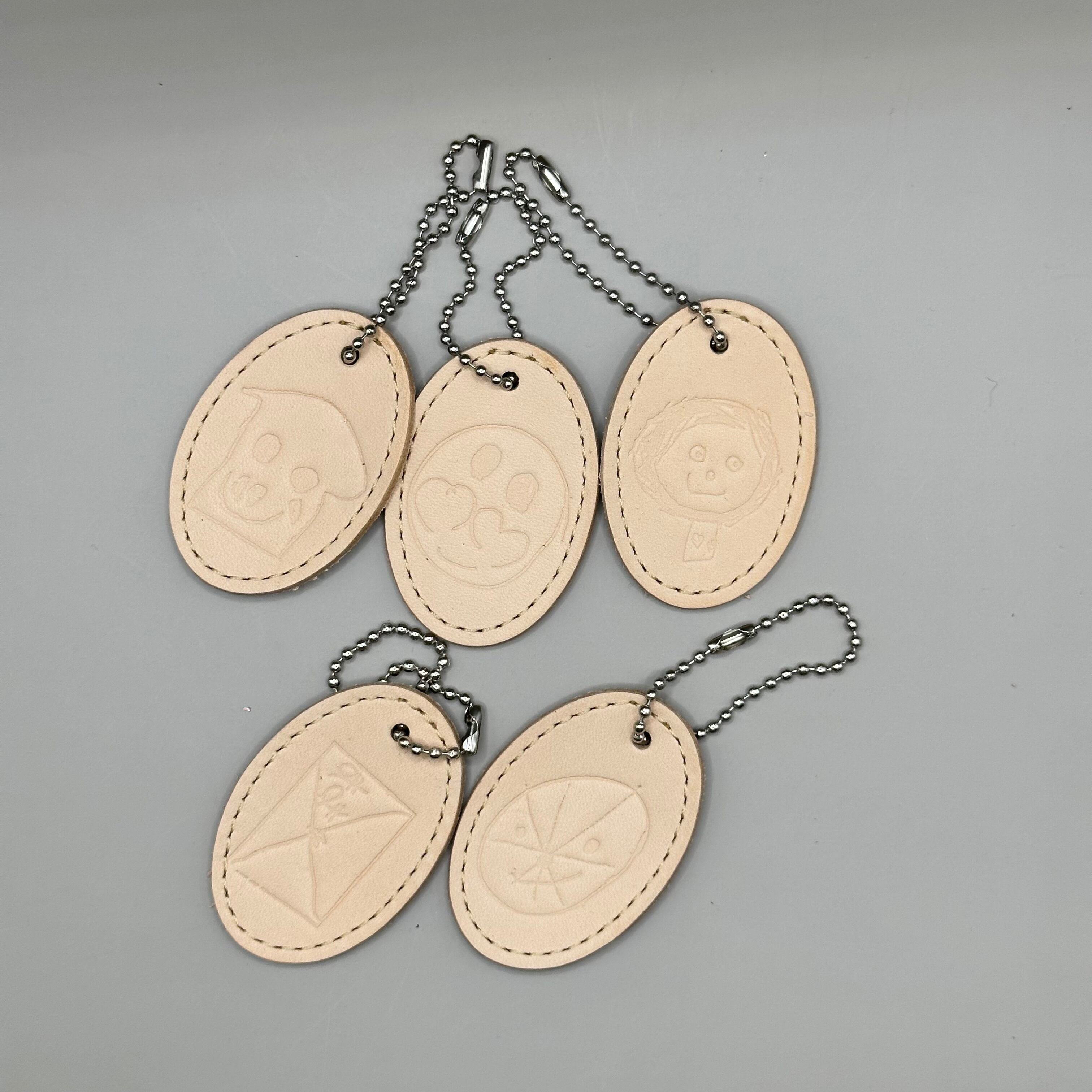 想い出刻印チャーム【お子さまの描いた絵やメッセージを刻印