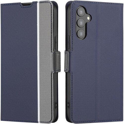 適用 Galaxy S24 ケース 手帳型 薄型ケース ぎゃらくしー S24 スマホケース ギャラクシー S24 ケース カバー ぎゃらくしーS24 SC-51E 手帳ケース GalaxyS24 携帯カバー SCG25 カバー SC51Eケース BonwFzin 軽量 薄い 炭素繊維調 PU レザー マグネット 手帳 カードケース カード収納 耐衝撃 スタンド 2色組合 グレー + ネイビー 2419