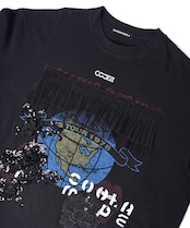 フリル&レースパッチTシャツ (BLACK) CQ-47004