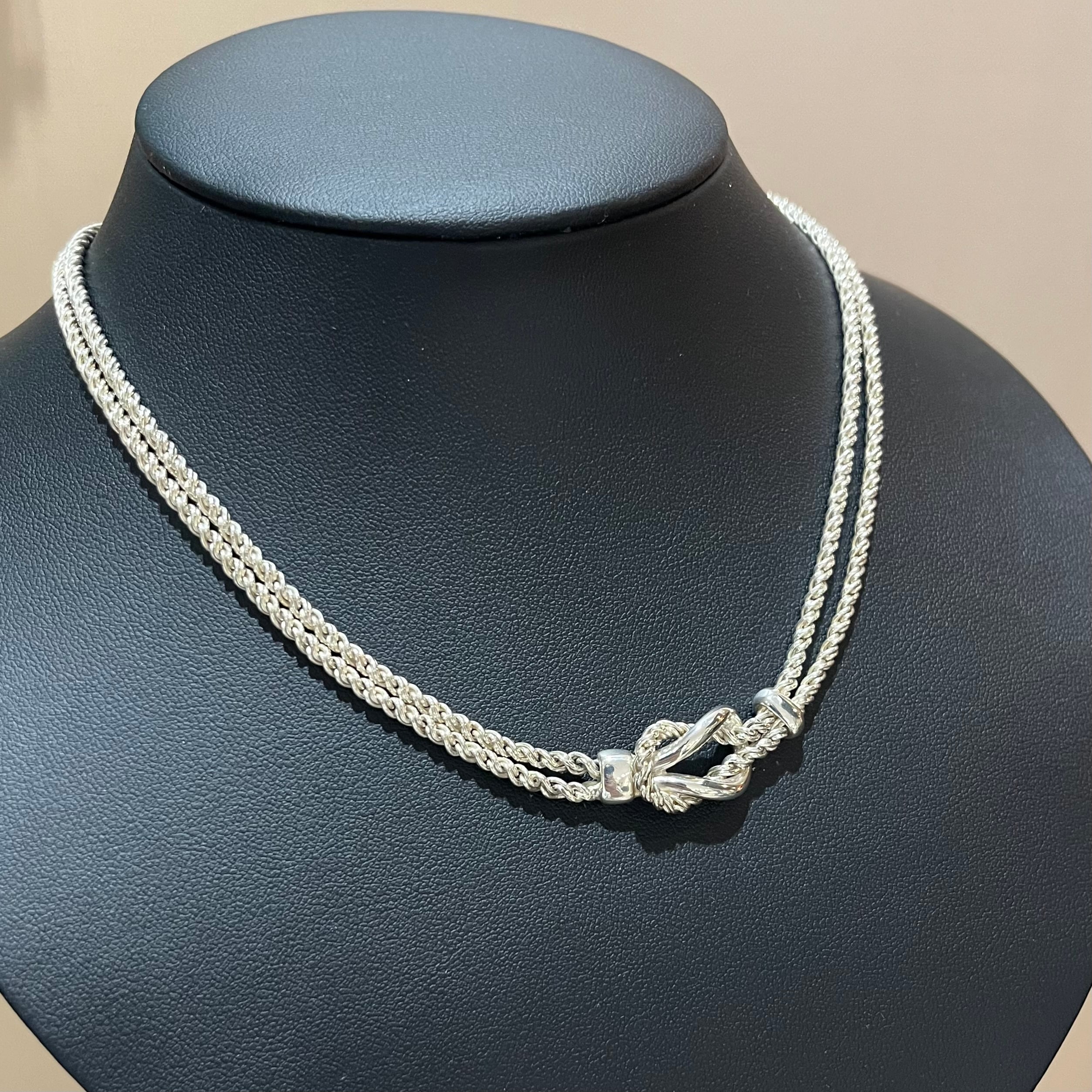 希少【TIFFANY&CO.】 2987 ティファニー ダブルロープ センターノット