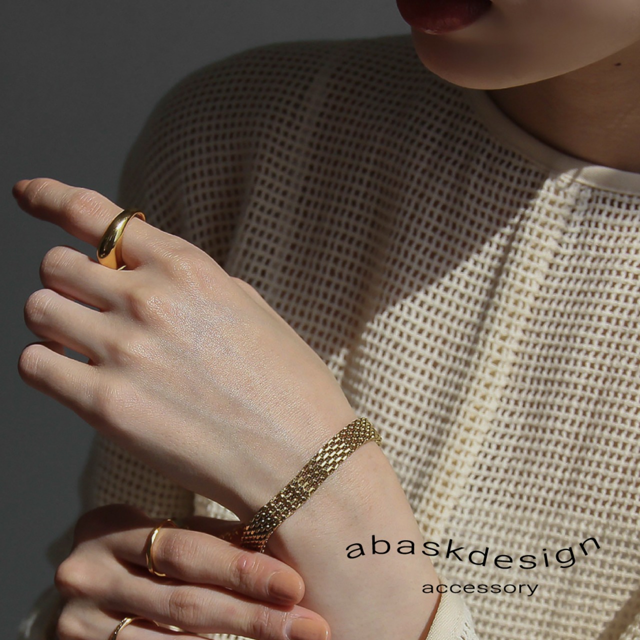 【ネコポス便】ブレスレット ゴールドチェーンブレスレット 1794