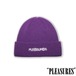【PLEASURES/プレジャーズ】ZINE BEANIE ニット帽 / EGGPLANT / HOL25-13843 セール対象外