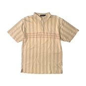 NAUTICA ノーティカ デザイン 半袖ポロシャツ M/ベージュ/薄手