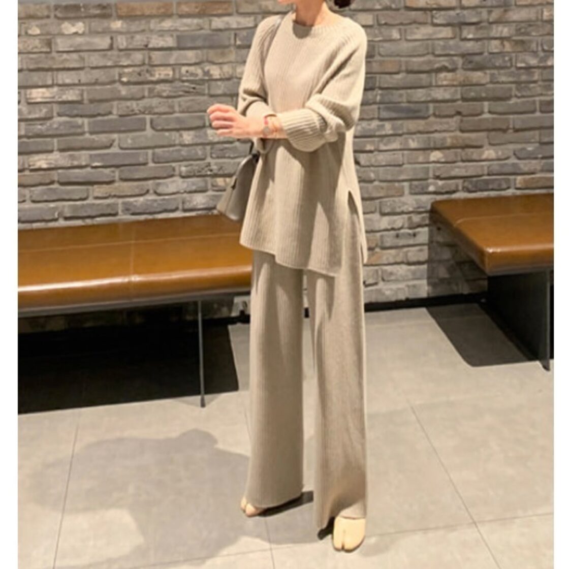 予約販売】セットアップ レディース ニット パンツ コーデ 長袖 