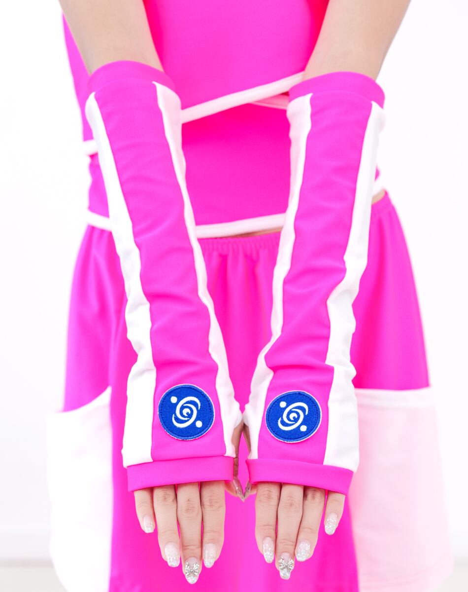 Line Arm warmers【PINK】 /AIKA ELECTRONICS