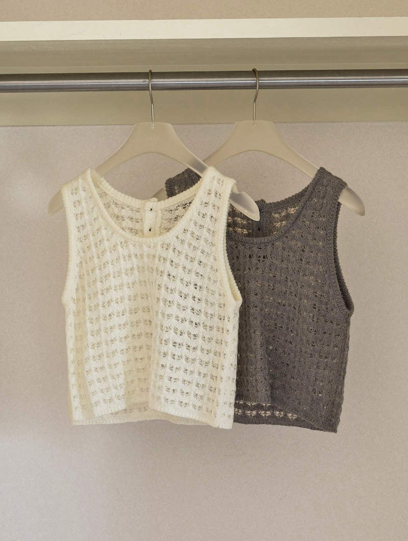 anuke(アンヌーク) Pattern Knit Tanktop