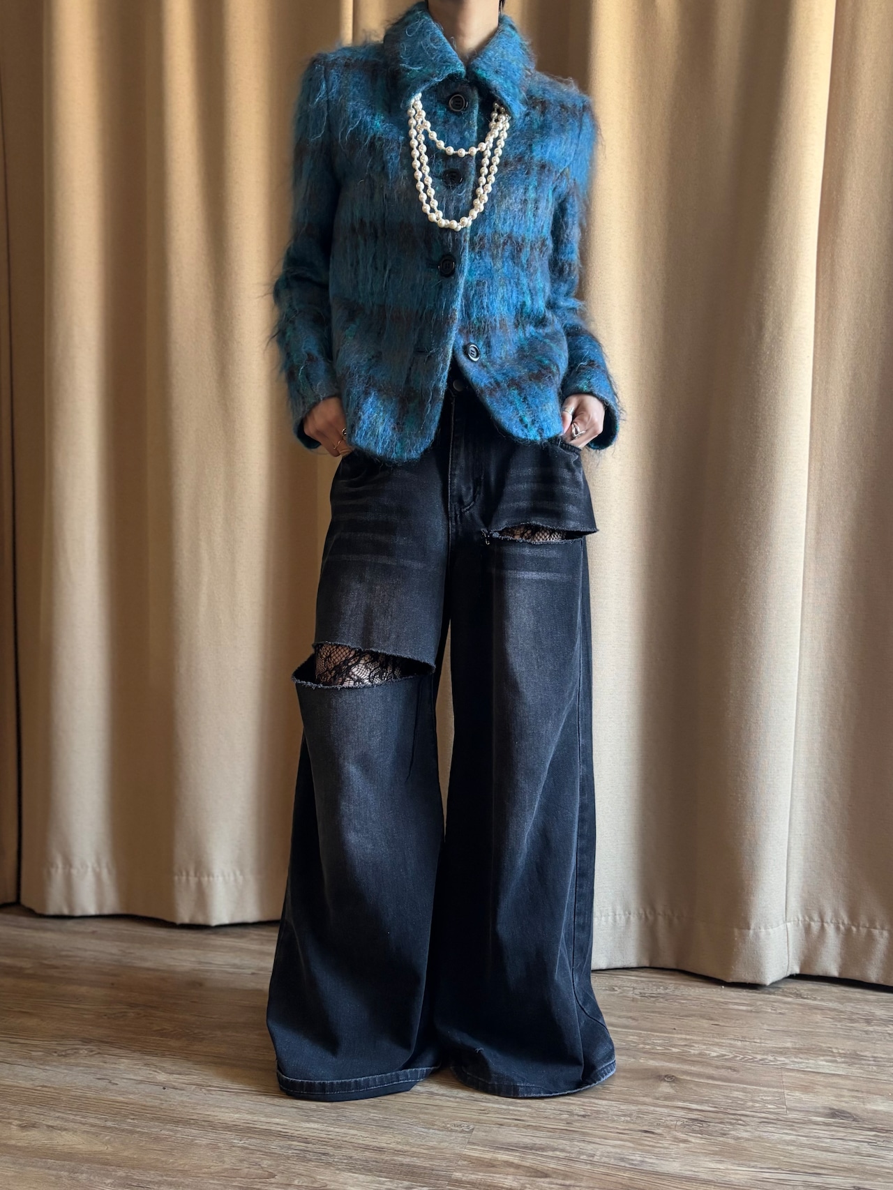 MADE IN JAPAN mohair wool jacket-5147-1