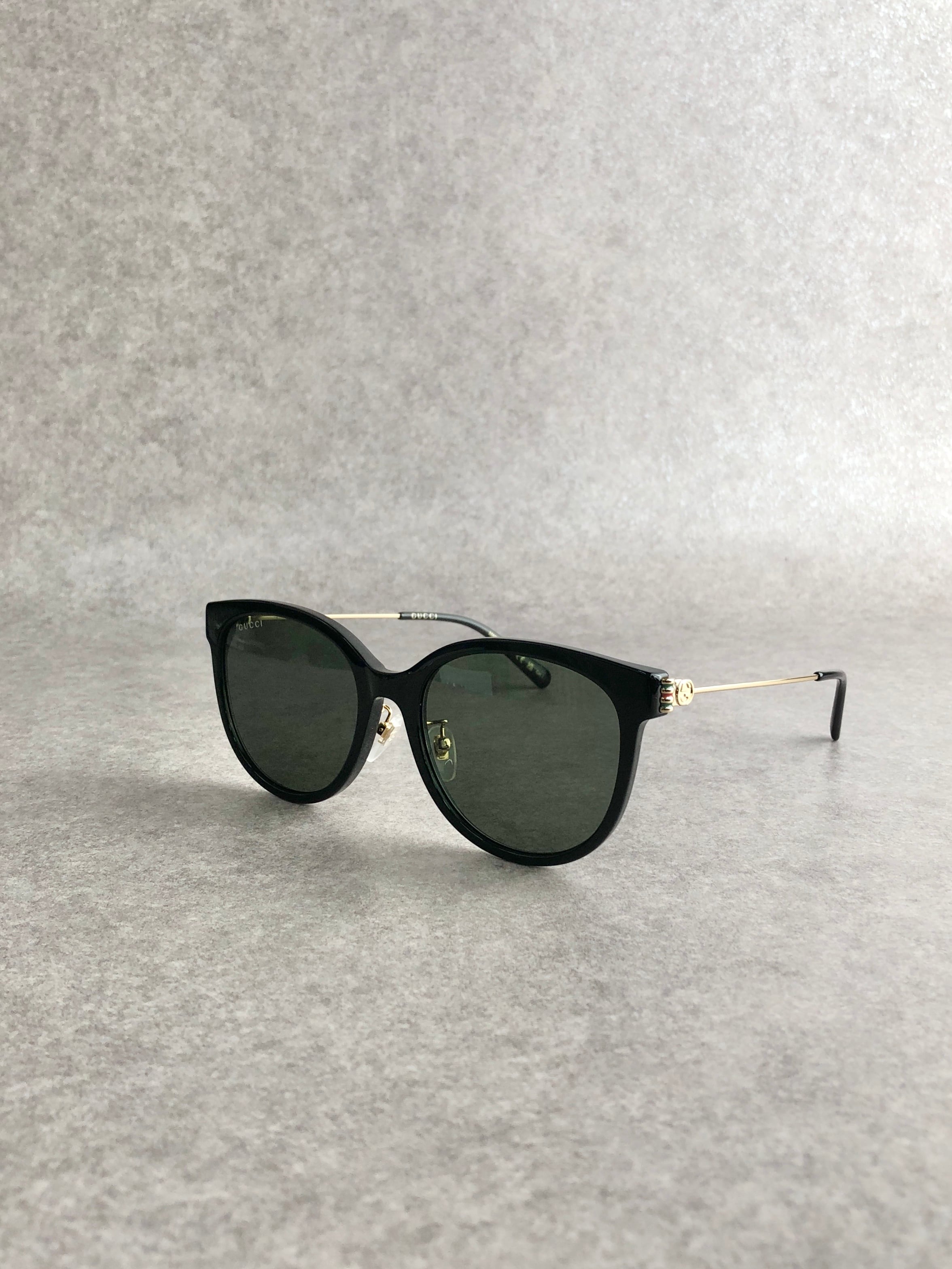 GUCCI グッチ シェリーライン サングラス ブラック GGロゴ