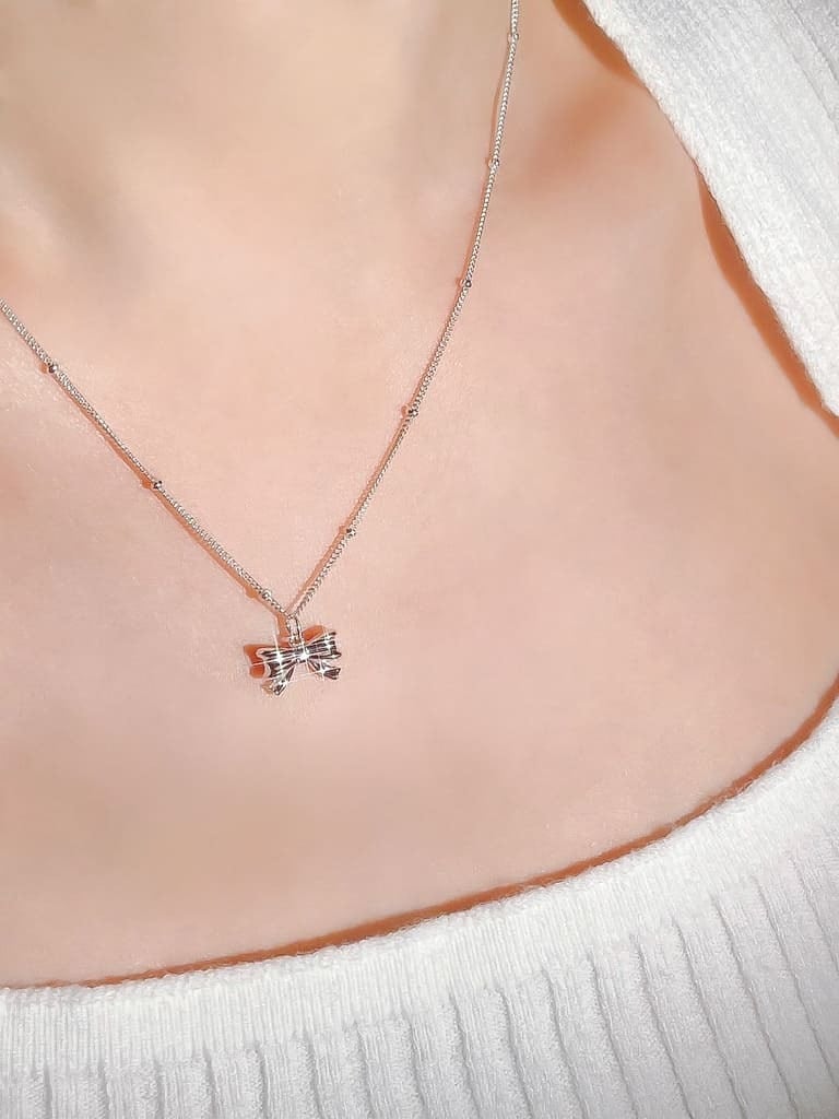 B ribbon neck(Silver 925)