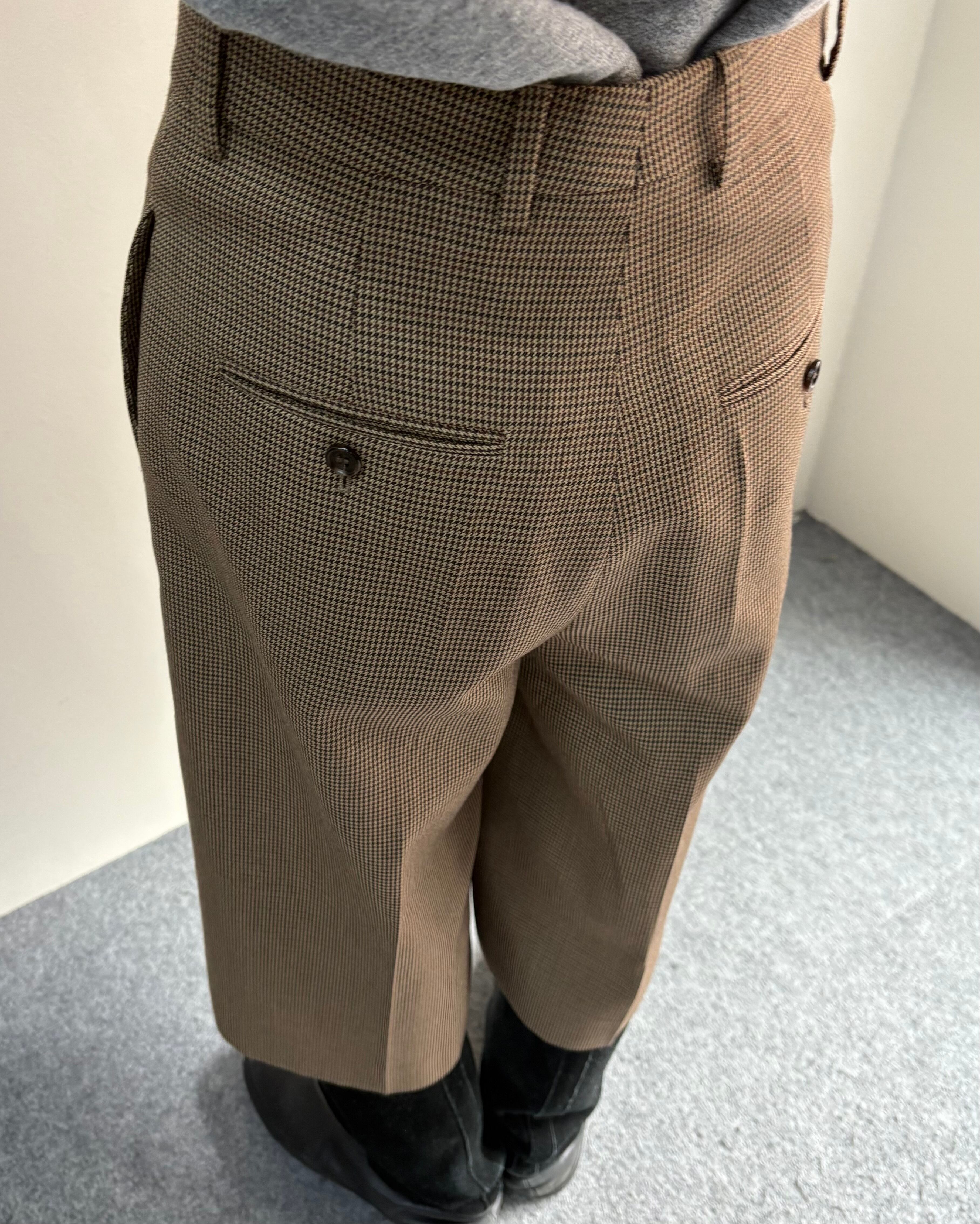 20AW/CELINE】houndstooth wide shorts | blendmarket
