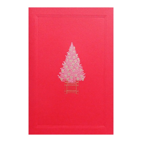 クリスマスカード ベルギー製 [FIRST CARDS] 銅版印刷 2523 クリスマスツリー
