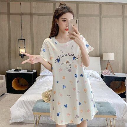 Tシャツワンピース パジャマ ルームウェア 部屋着 レディースパジャマ A 90 シュシュ Chouchou パジャマ女子の為のかわいいパジャマ専門店