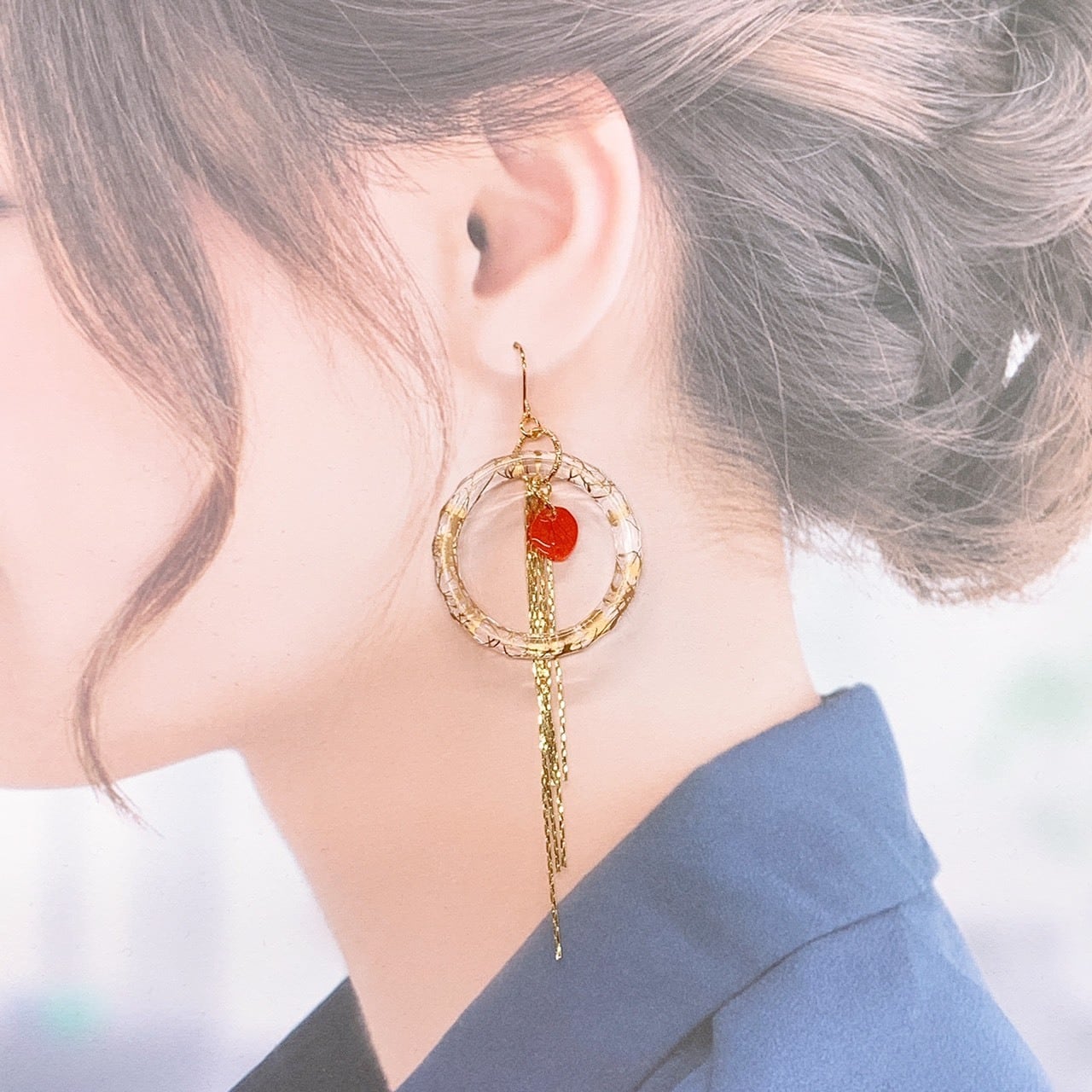 マスクチャーム ピアス イヤリング 夏 ハンドメイド イロとカタチの