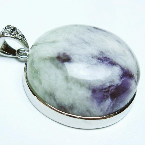 エンジェルフェザー フローライト ペンダント 一点物 メール便可 [M便 1/20] 112-12041