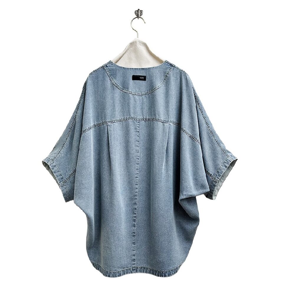 予約販売] ayane アヤン テンセルデニムノーカラーシャツ 826505 (4/中