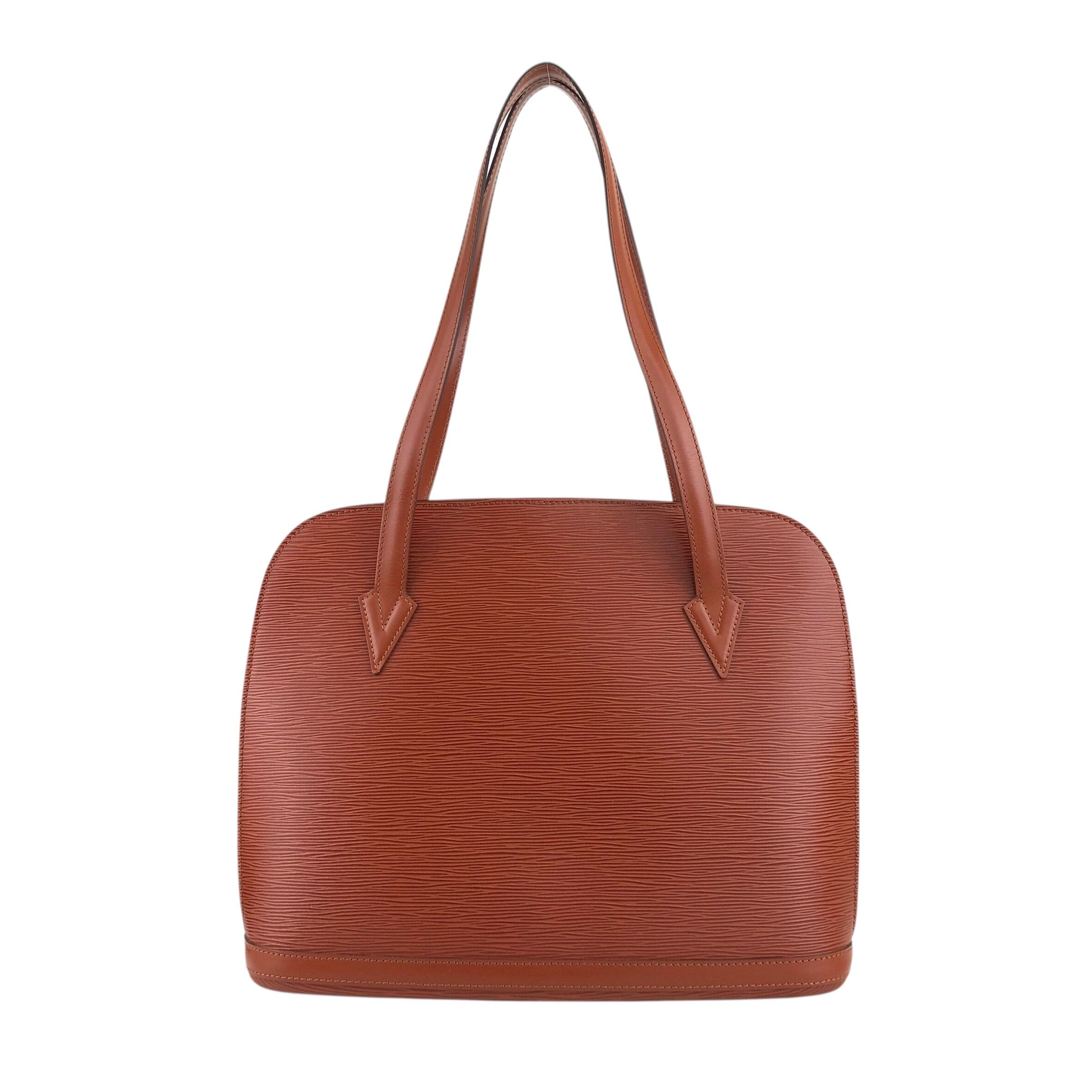 ち*ー様 ルイヴィトン エピ トートバッグ M52283 茶 SA0999 LOUIS VUITTON ルイヴィトン エピ トートバッグ ブラウン レザー