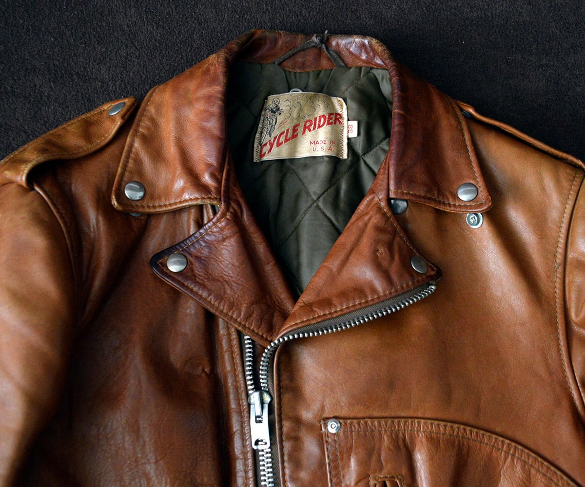 70s SCHOTT CYCLE RIDER D-POCKET 38 | SECOND TIME GLORY