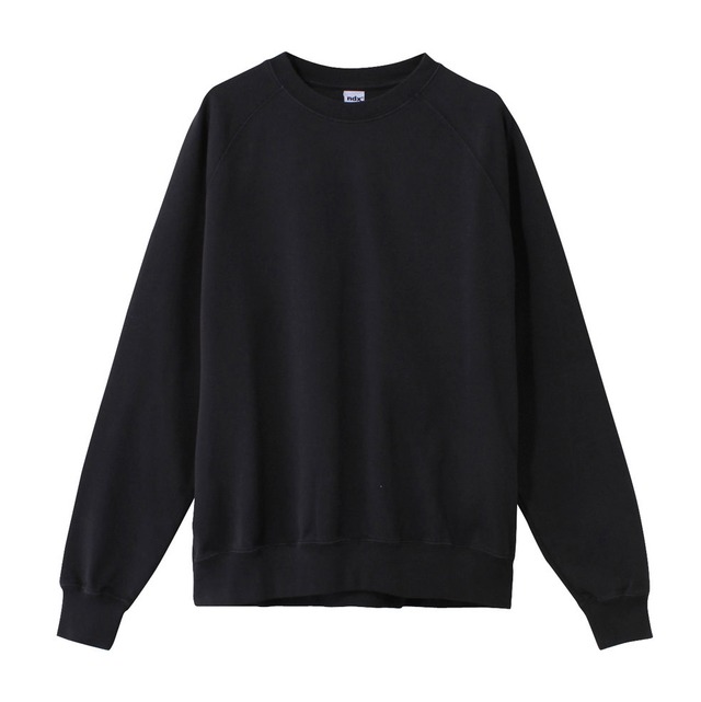 ndx　RAGLAN SWEAT　DARK NAVY/BLACK