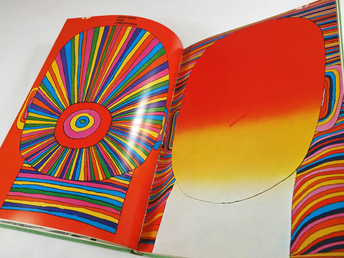 1968年 粟津潔 “ANTI-WAR AND LIBERATION” オリジナルシルクスクリーン