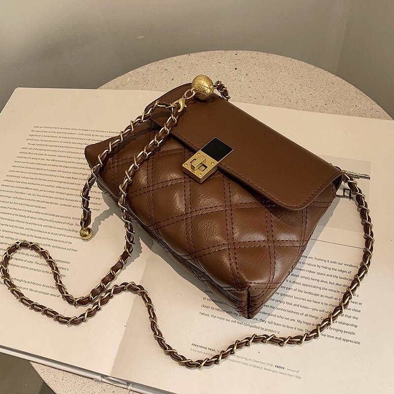 スタンダードチェーン レトロ スクウェア メッセンジャーバッグ Tiancai_Wing_Bag67643290466