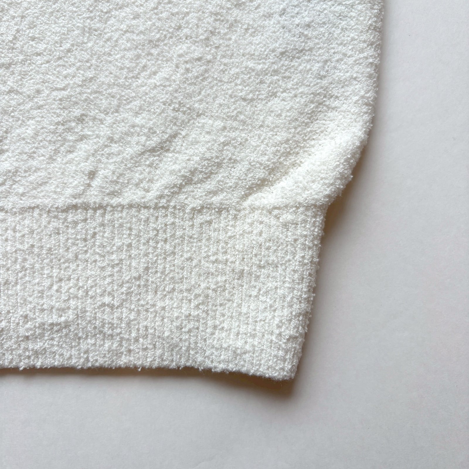 SUPER SOFT PILE KNIT POLO SHIRT -WHITE- | 8G SHOOT WEBSTORE