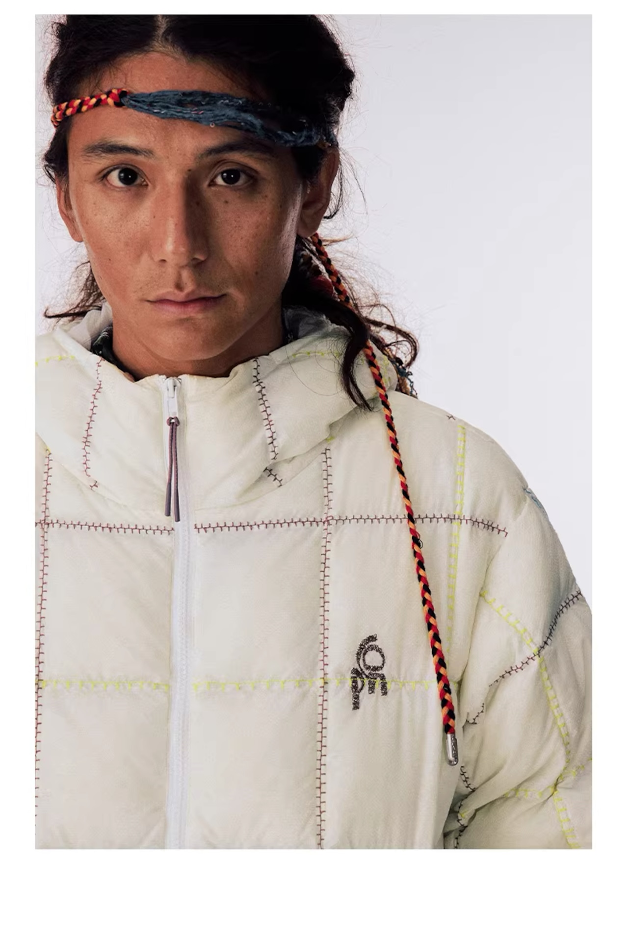 CONP Semi-sheer Chain Down Jacket