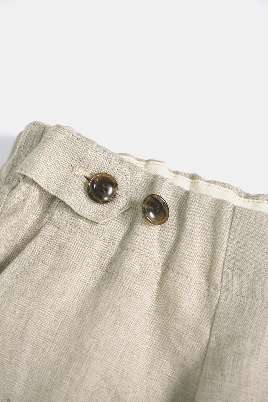 French Linen Wide Easy Pants