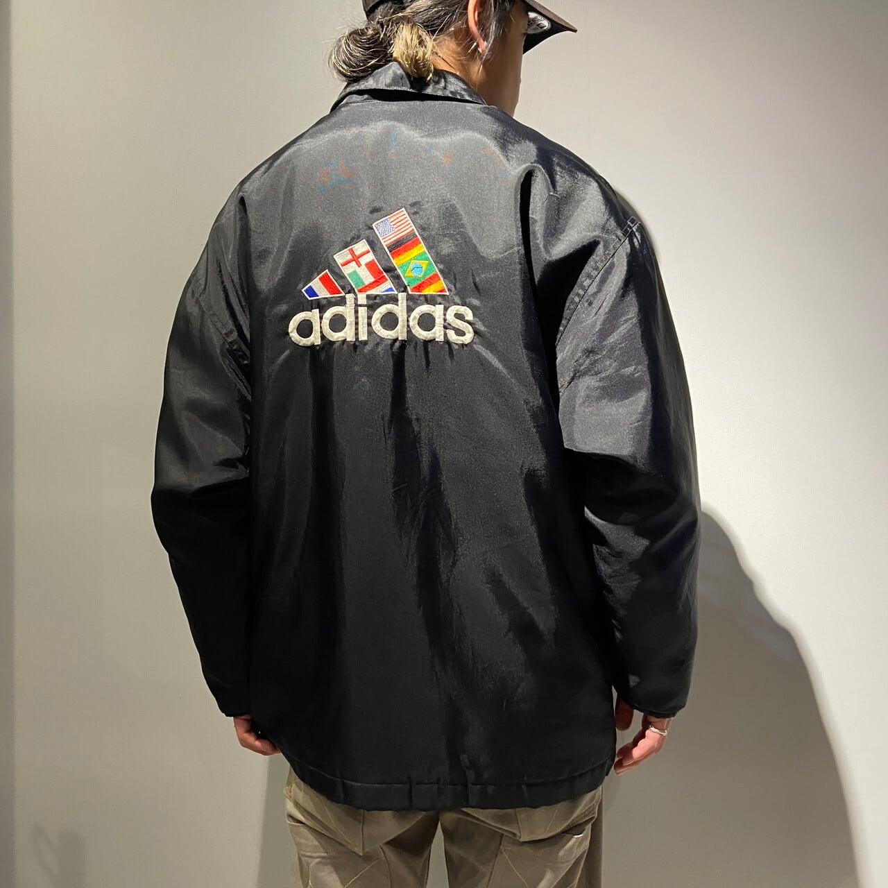 90s adidas ナイロン ジャケット XL ビッグサイズ Y2K