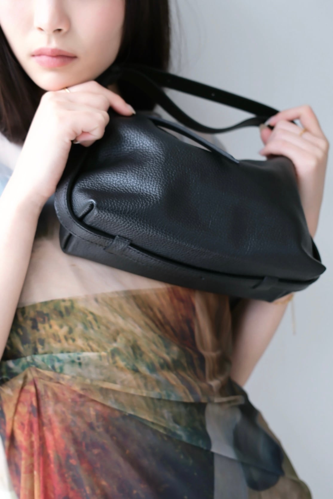 MILLELA FIRENZE Hand Bag ハンドバッグ Black