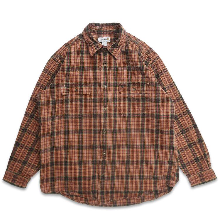 古着 カーハート Carhartt ネルシャツ フランネル 長袖シャツ チェック