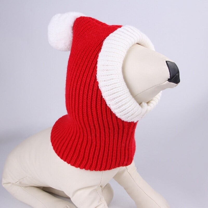 クリスマスペット犬猫服暖かい子犬サンタ帽子の頭面白いクリスマス服犬