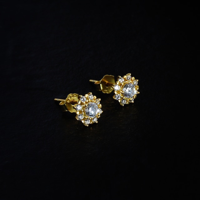 【Lamia】S925 zirconia luxury pierce  #pp16