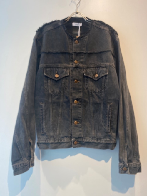 SREU  back border denim  jacket