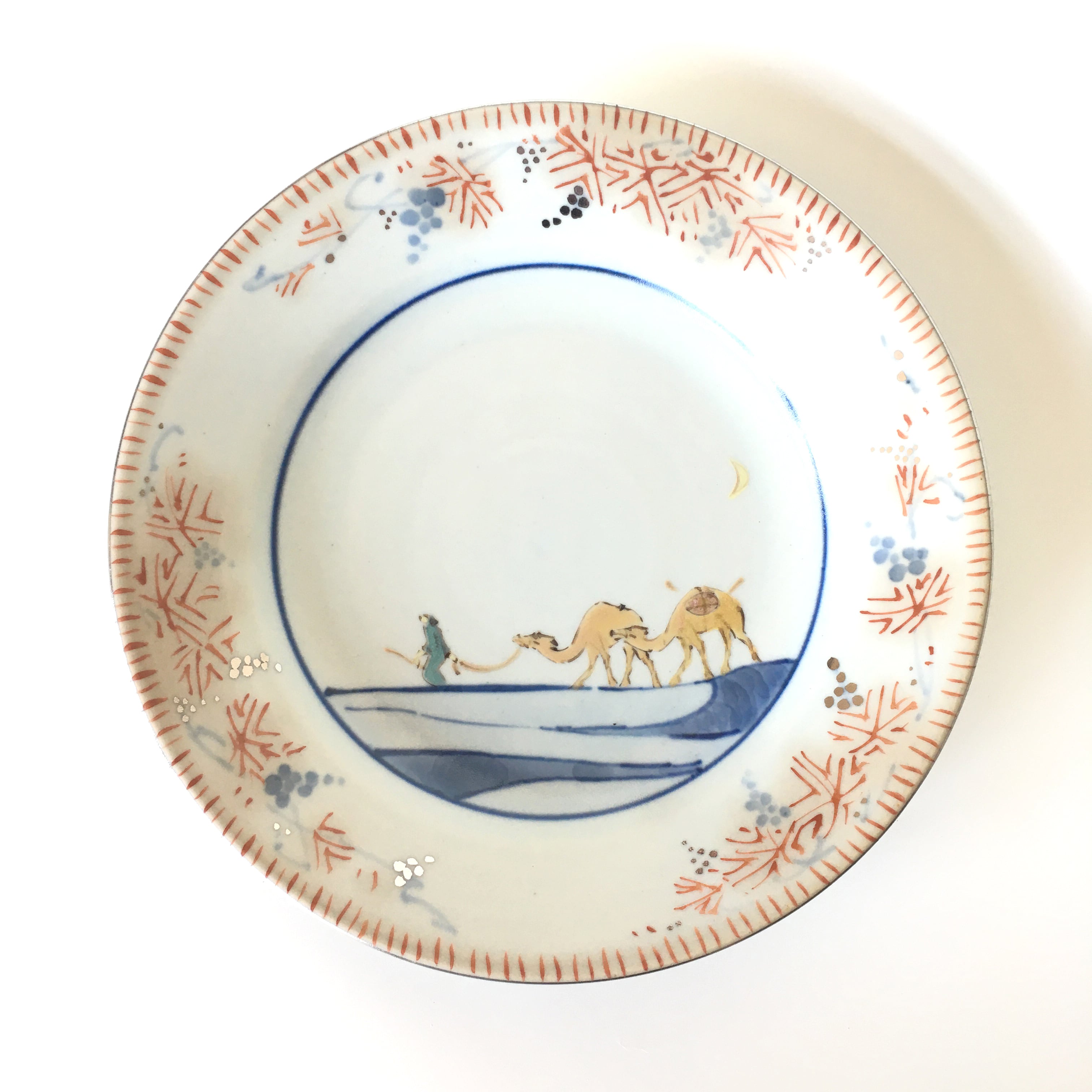 色絵薊銘々皿 | 宮崎祐輔 谷鳳凰 (たにほう窯）オンラインショップ