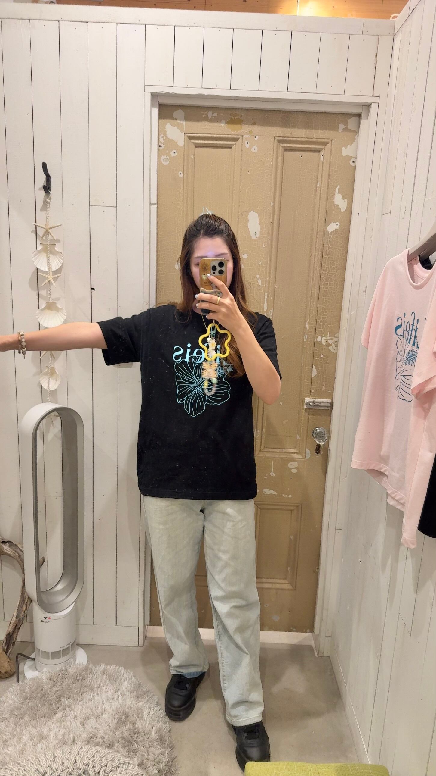 LIFE isオリジナル ハイビスカス ドルマンTシャツ ¥5,990×tax