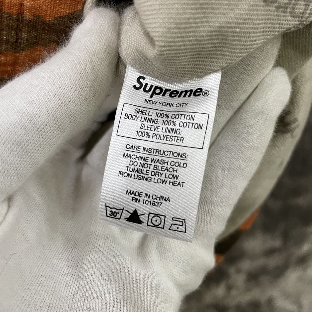 SUPREME/シュプリーム 【21SS】 Barn coat Tiger Stripe/タイガー