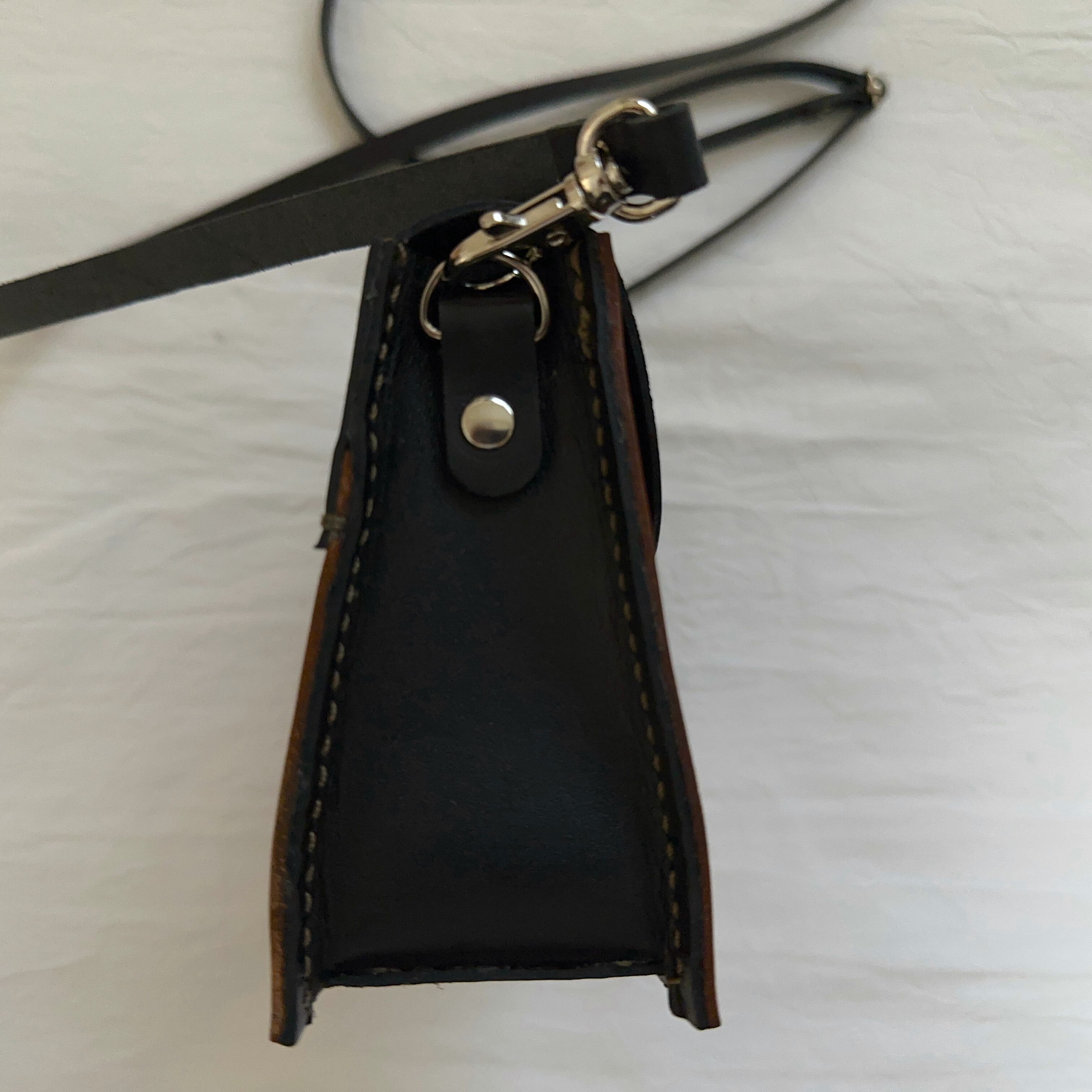 手作りポシェット ポーチ ウエストポーチ 本革 手作り ハンドメイド