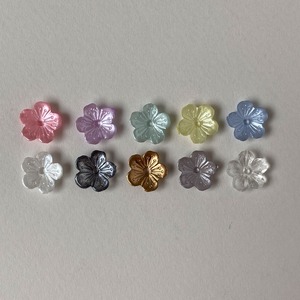 中心穴あき5枚花びらパック（10p・11mm）