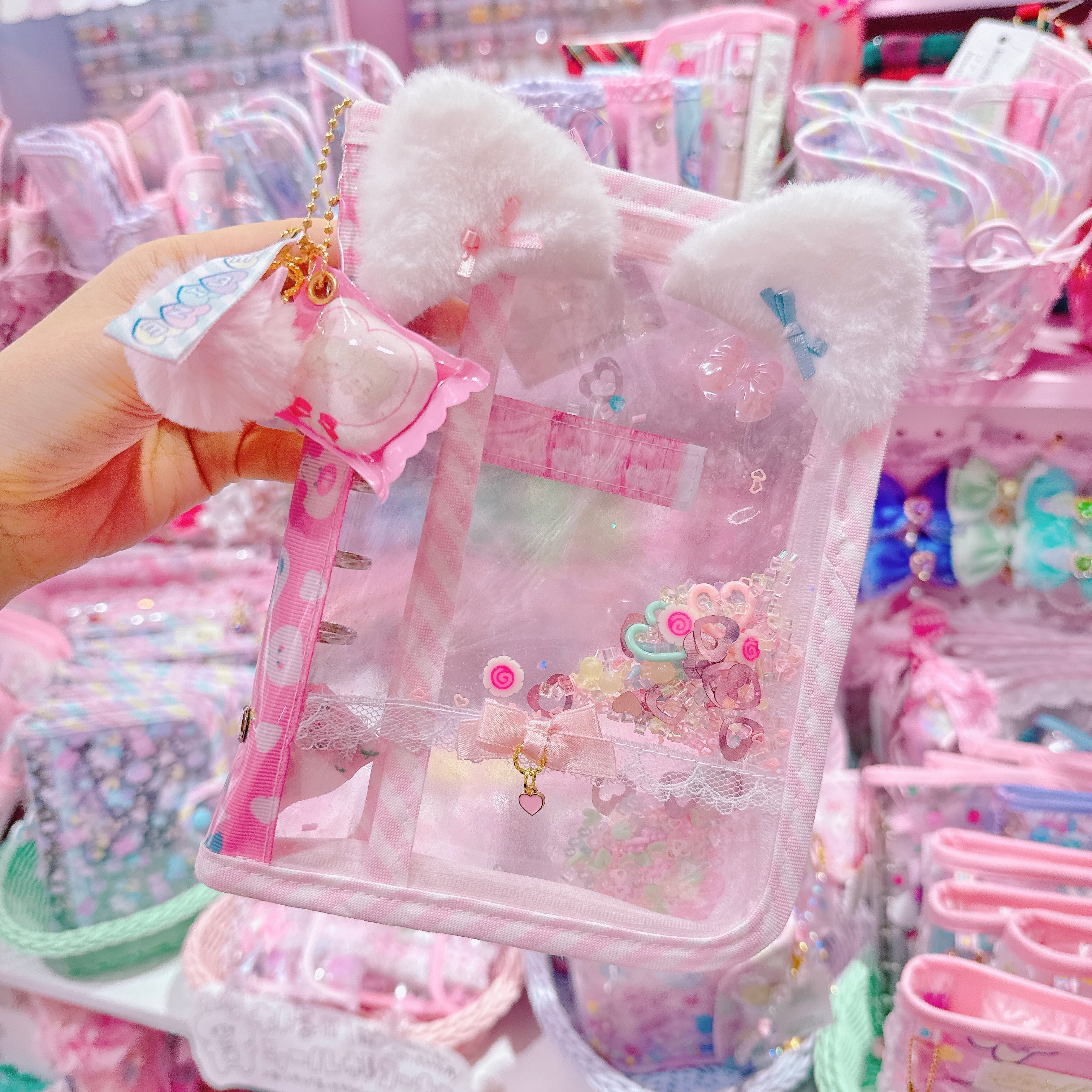 【K2】80-11ねこみみA7シール帳（６穴）