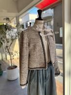 BORDERS at BALCONY TWEED FLARE JACKET