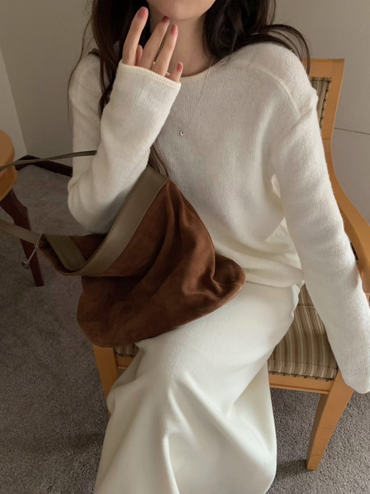 (予約) pretty young thing / Maman knit T-shirt 3color