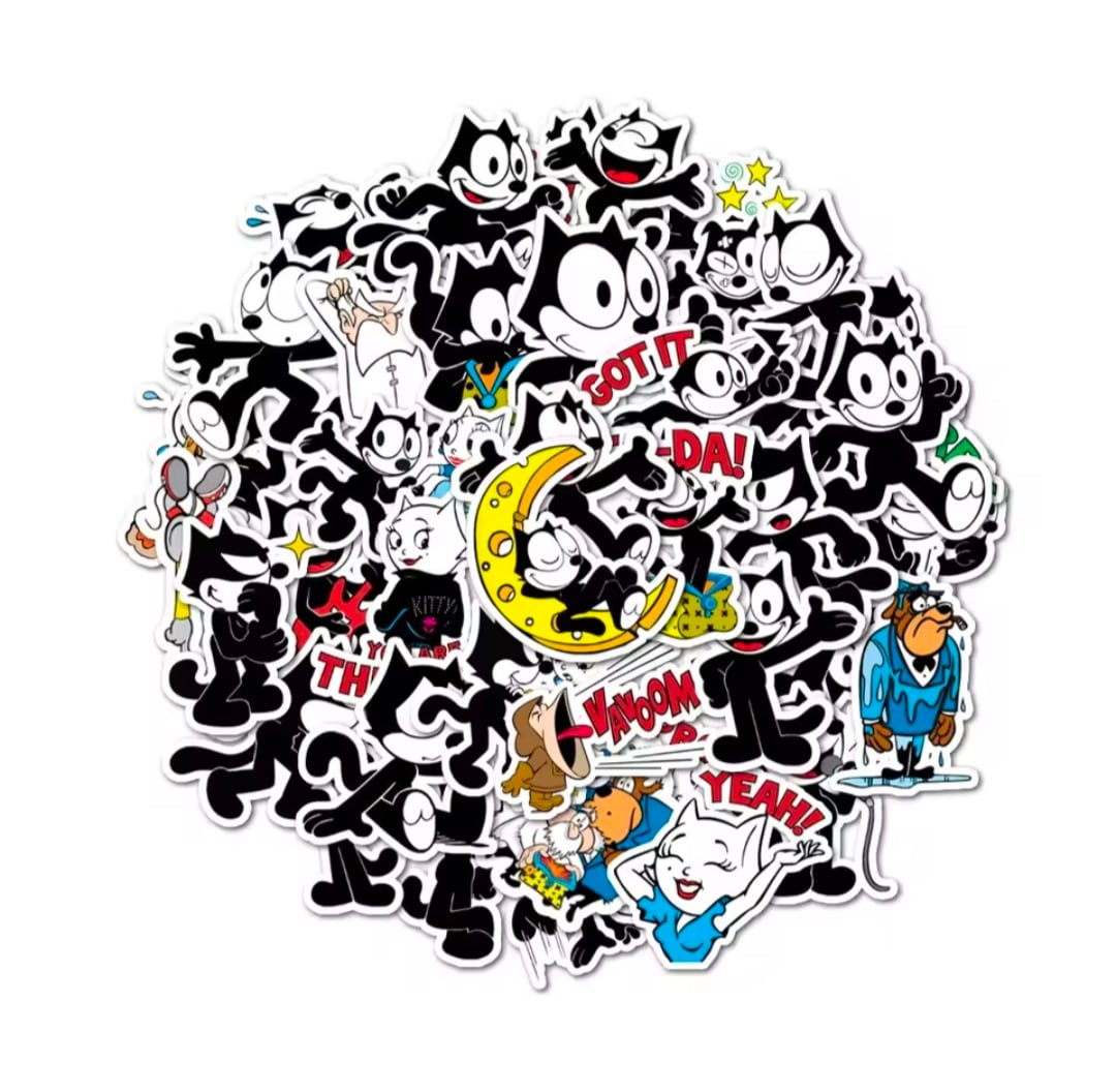 送料無料！【 Felix the Cat / フェリックス ザ キャット/ フィリックス 】STICKER（ステッカー）40枚SET　〚アメリカン雑貨 アメトイ〛