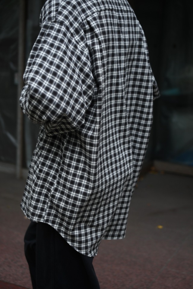 BAUTH / COTTON SILK CHECK SHIRTS (CHARCOAL CHECK)