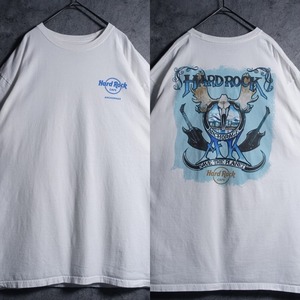 “Hard Rock CAFE” White double-sided print T-shirt