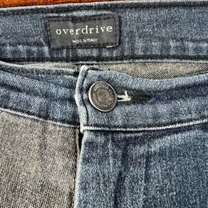 イタリア製 over drive パッチワークデザイン フレアデニム ブーツカット