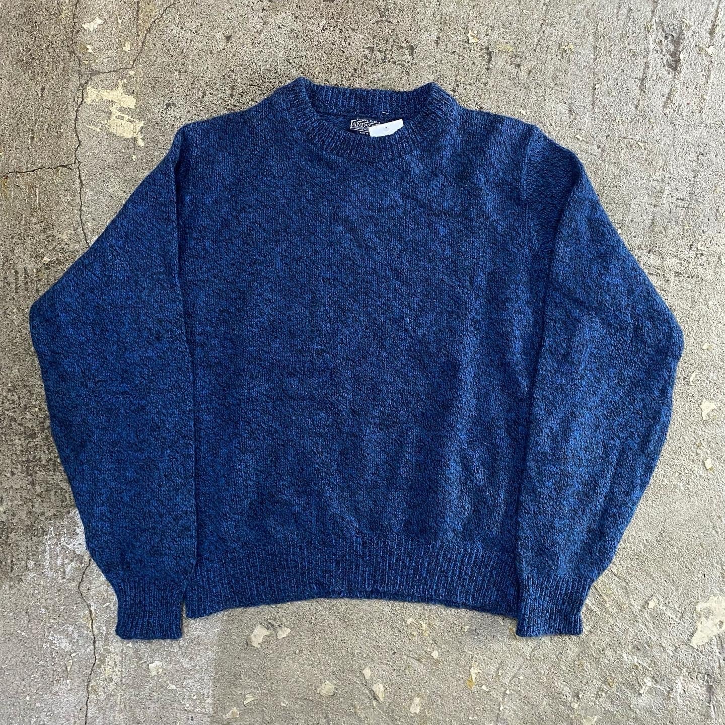 80-90s lands' end melange cotton sweater 80-90s lands' end melange cotton sweater
