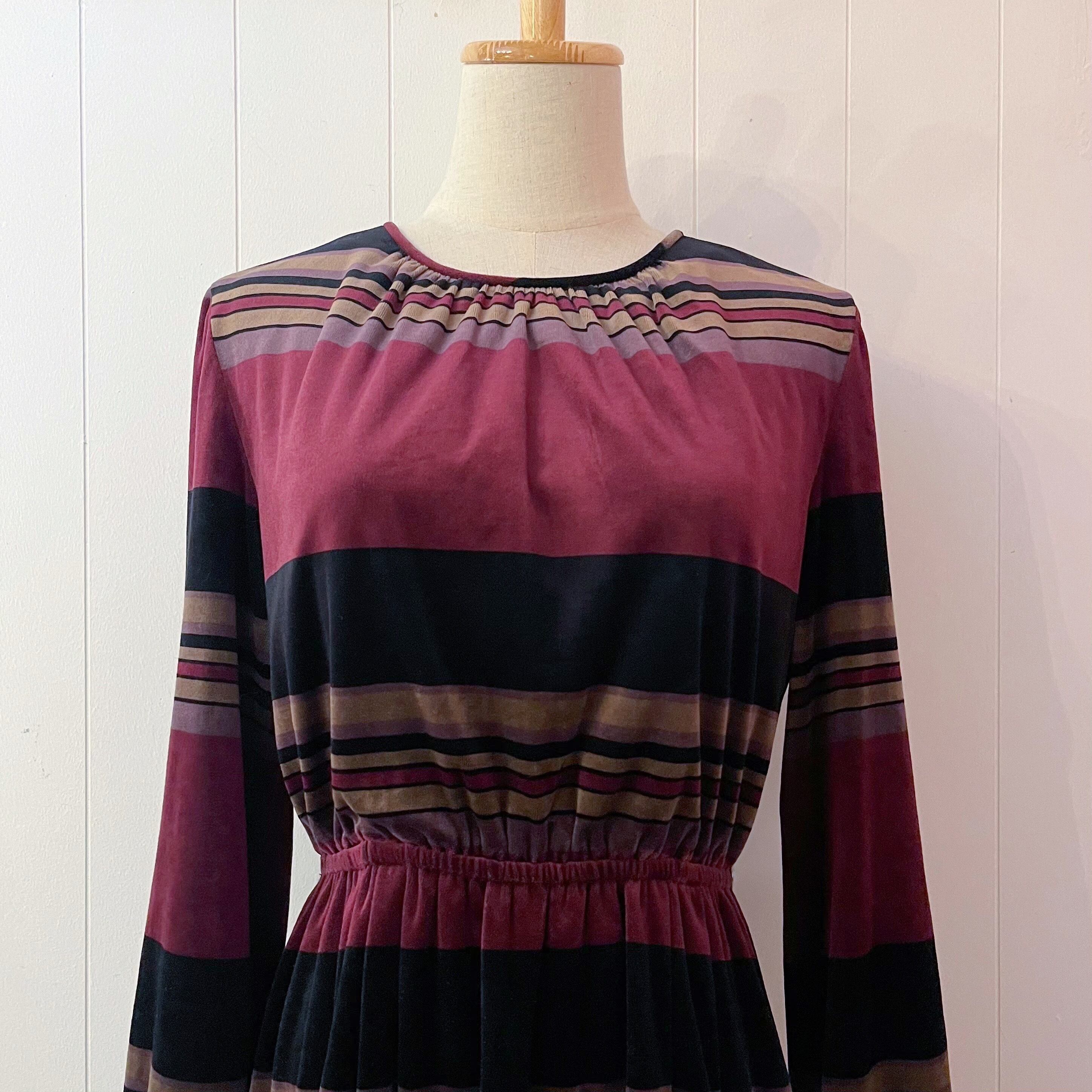 black bordeaux border velours one-piece