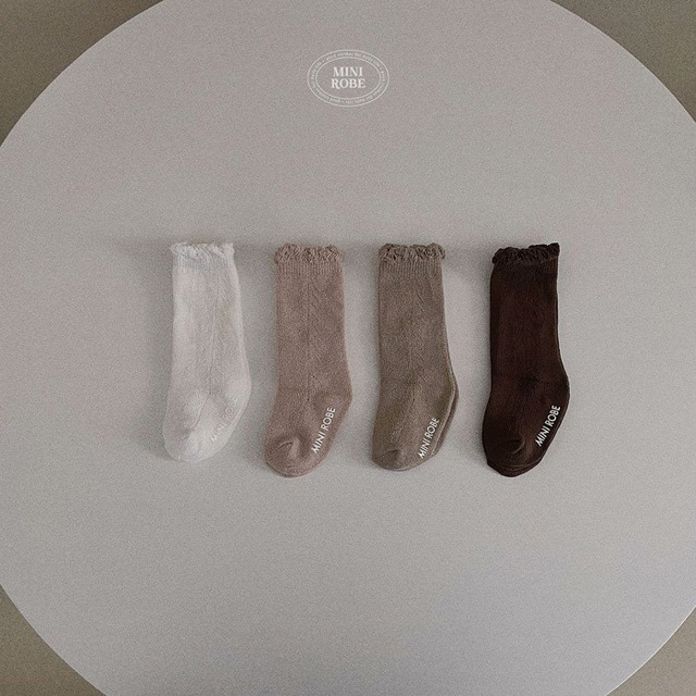 【予約】minirobe baby frill socks set｜靴下｜baby｜girl