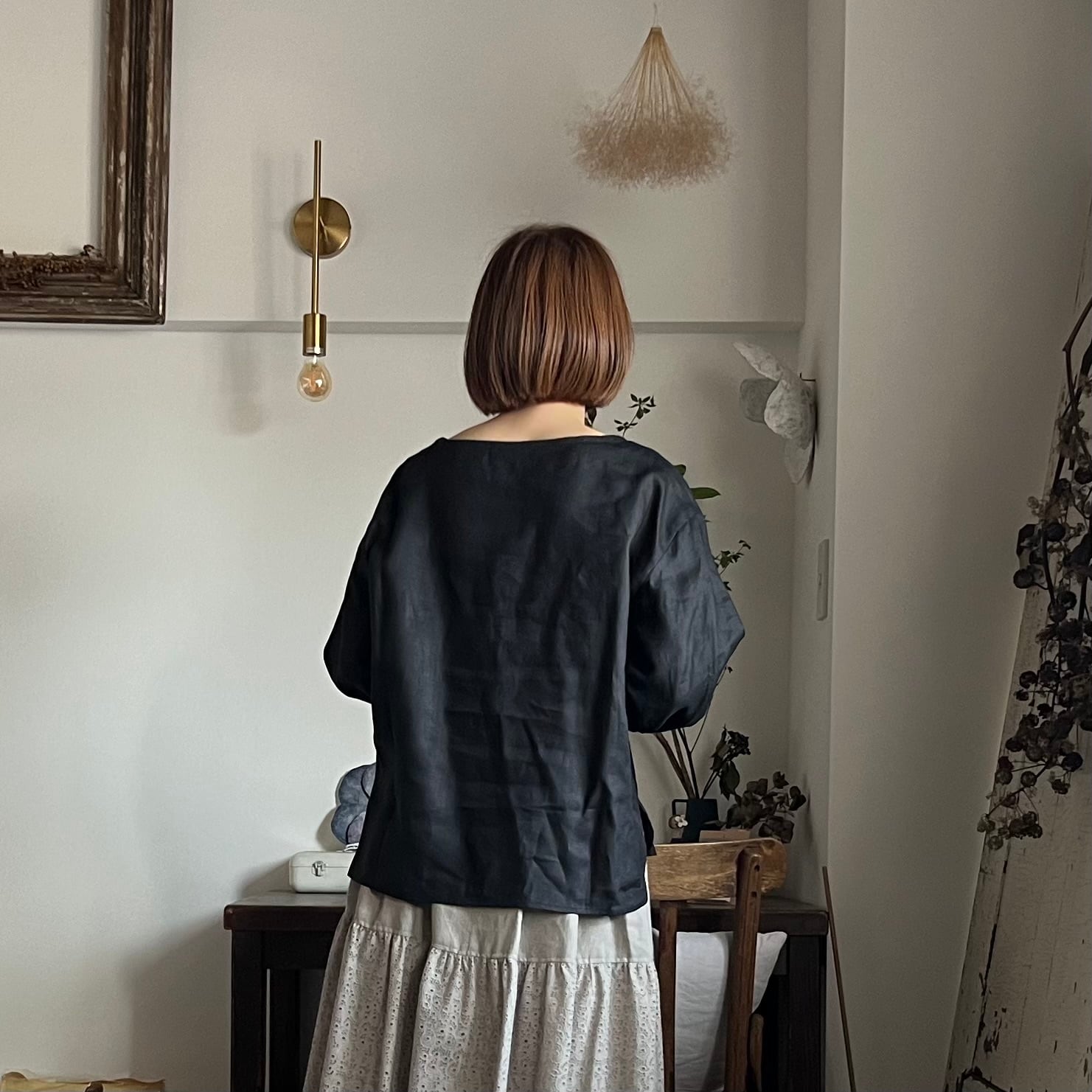 k-104】（ネイビー）キャミソールサロペット | kubosanmade